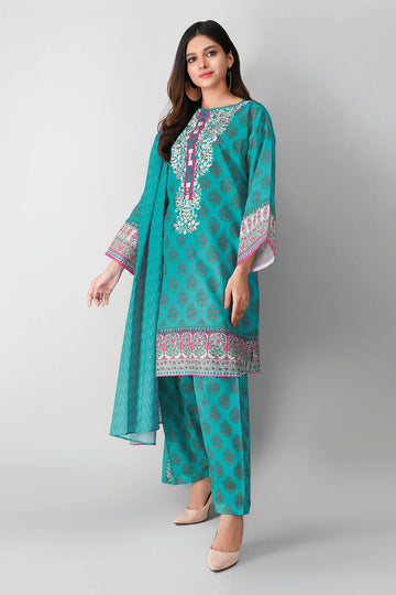 Khaadi B210212 Blue Summer Lawn 2021
